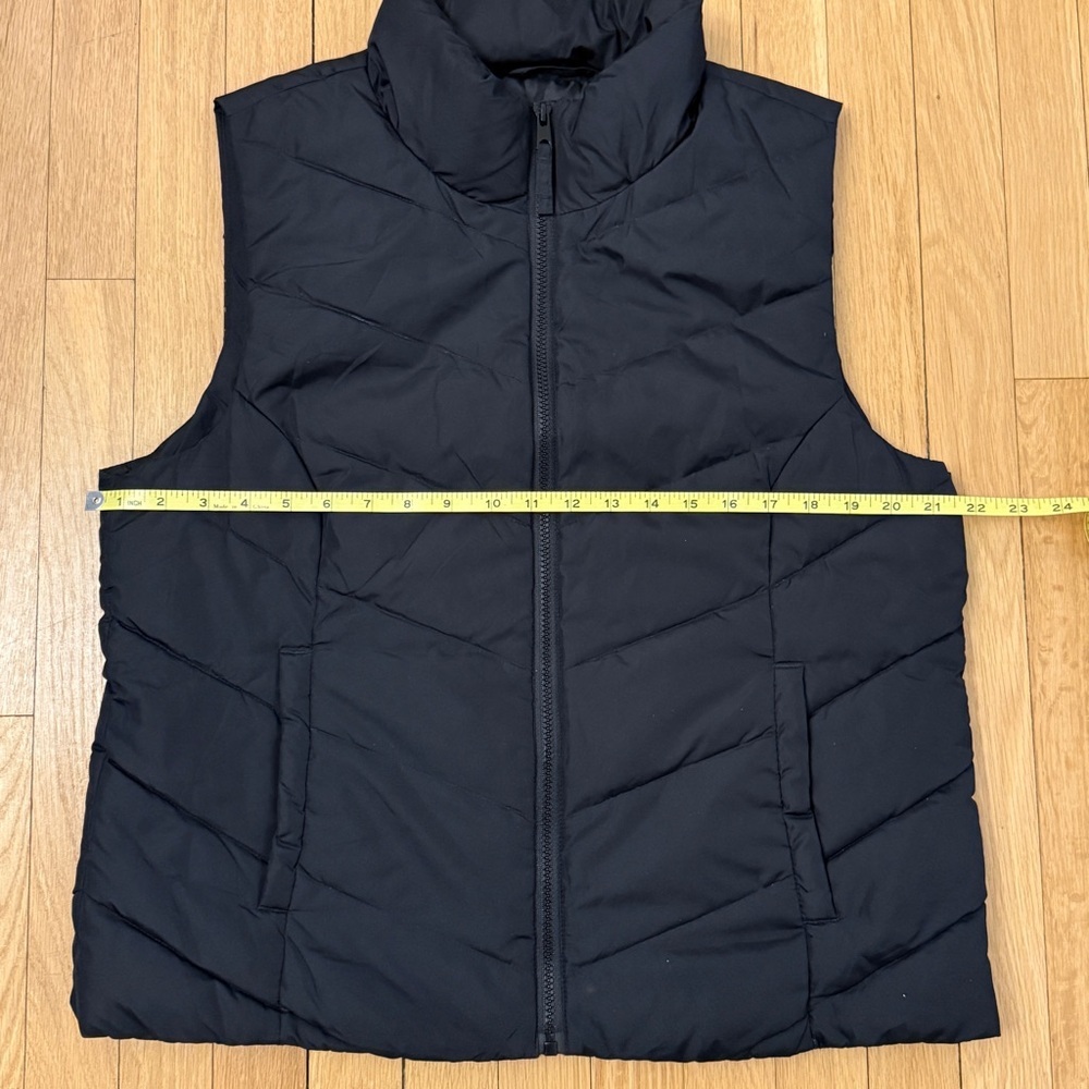 Cole Haan Insulated Quilted Puffer Vest Womens Sz L Black Polyester - Picture 7 of 8